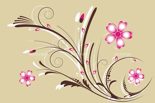 Pink Floral Background